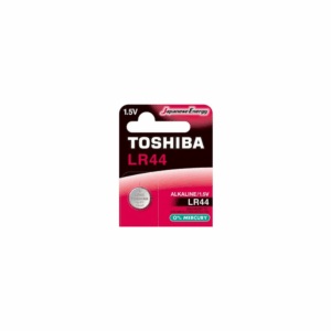 Pilha Botão Alcalina 1,5V LR44 - Toshiba