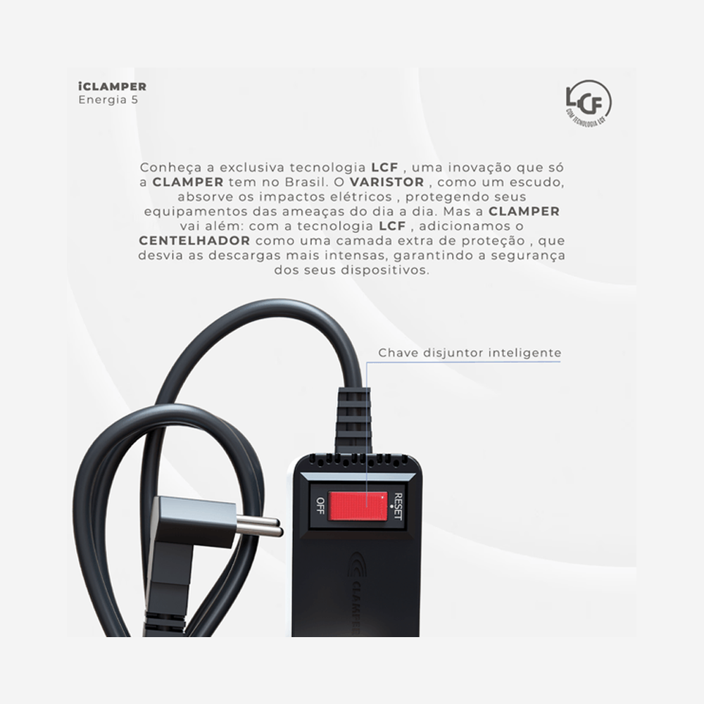 Filtro de Linha Com Proteção DPS 3P Energia 5 Clamper - Imagem 3